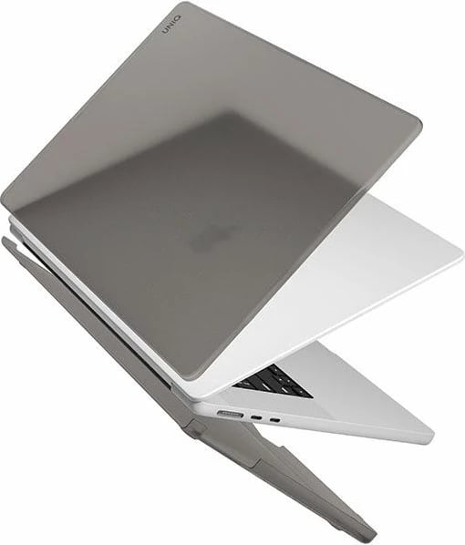 Mbështjellës laptopi UNIQ Claro për MacBook Air 13 (2022 M2), polikarbonat ultra i hollë, 2-pjesësh, gri