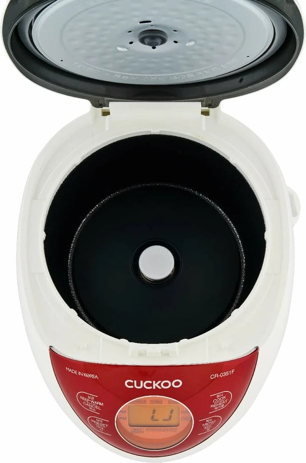 Reiskocher Cuckoo CR-0351F, 0.54L, ekran LCD, kuqe/bardhë