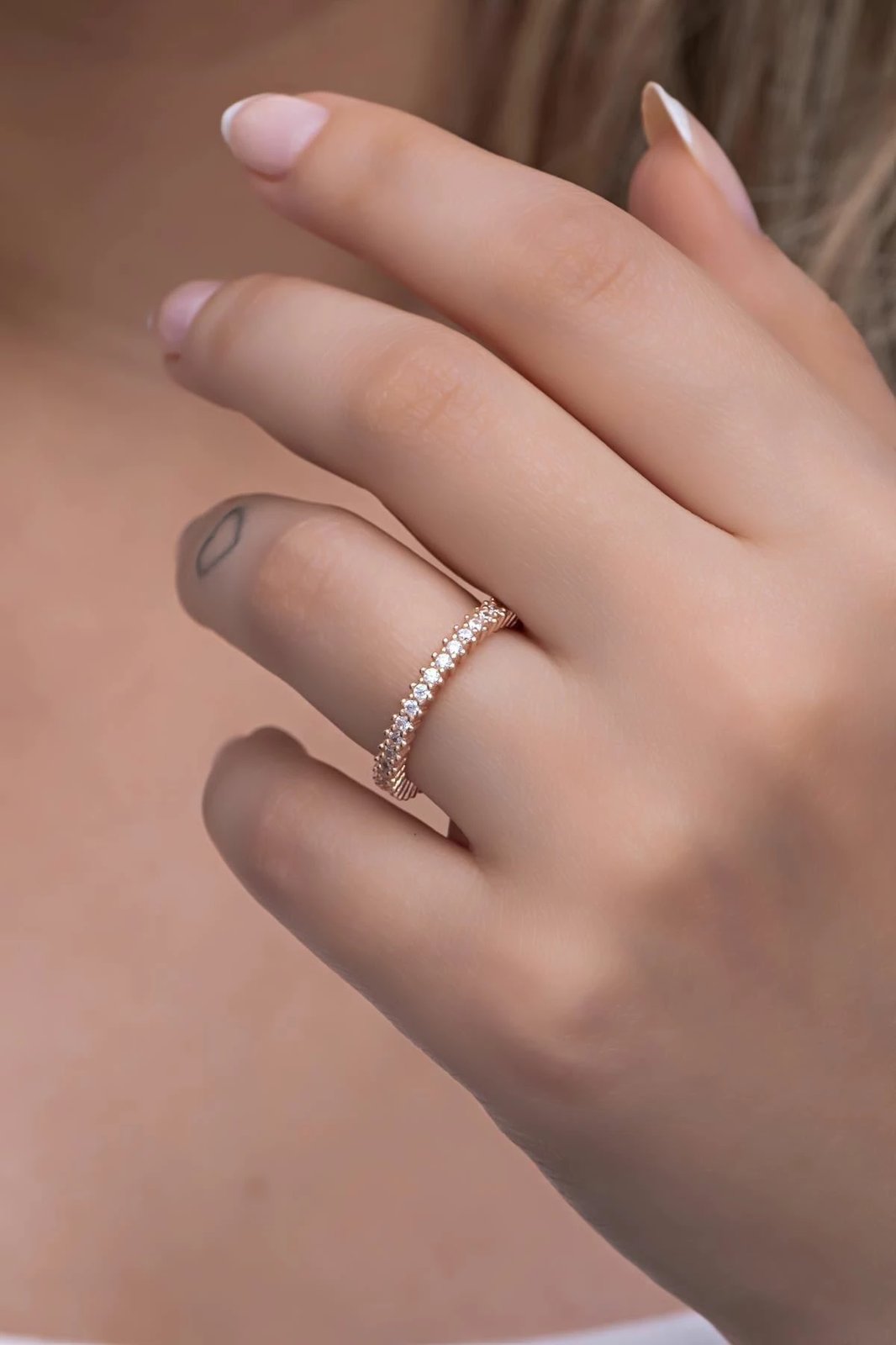 Unazë argjendi, ngjyrë ari rozë, Jumeon, NRZ999172-9