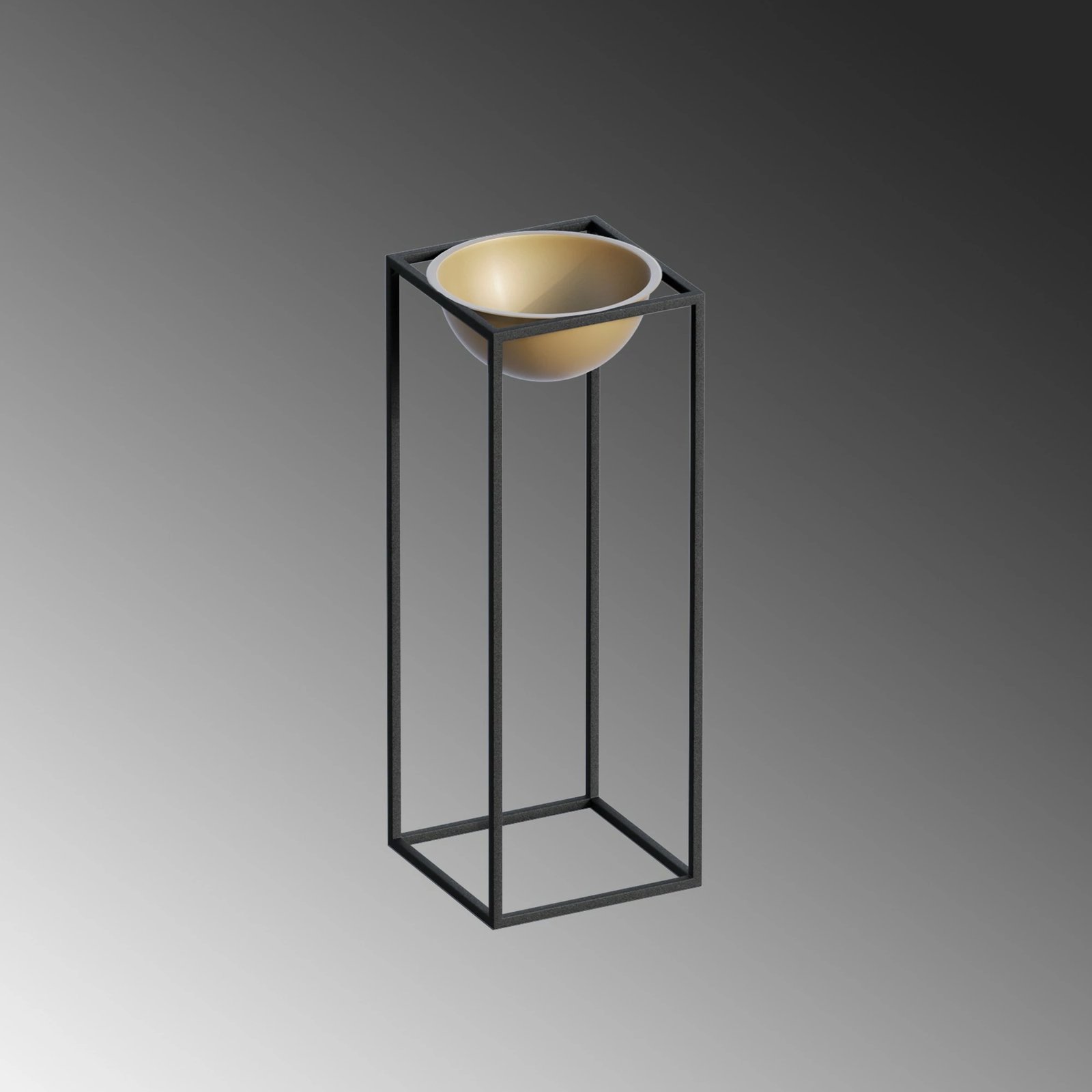 Vazo dekorative, e zezë dhe ari, Evila Originals, GED-021-A