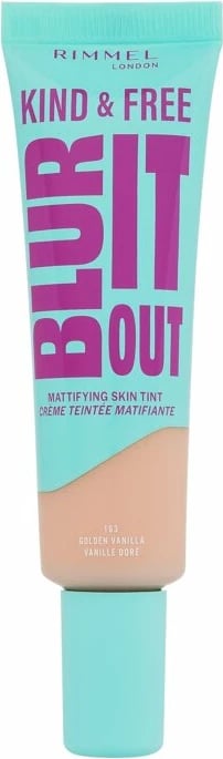 Fondatinë për femra Rimmel London Kind & Free Blur It Out Mattifying Skin Tint 163 Golden Vanilla, 30ml