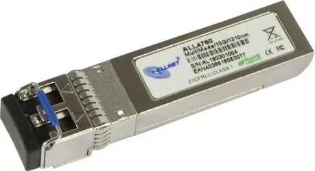Transceiver ALLNET ALL4760, Fiber optic, 10000 Mbit/s, SFP+, LC, Metallic