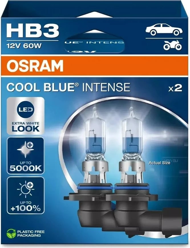 Llamba për vetura OSRAM Cool Blue Intense NextGen HB3 EPACK, 12V 60W, set 2 copë