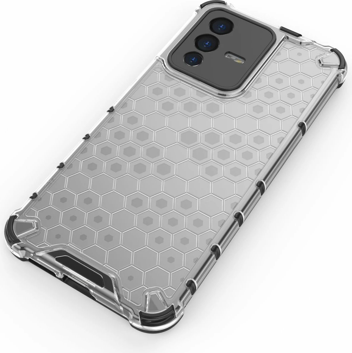 Mbështjellës Hurtel honeycomb për Vivo V23 5G, i zi Mbështjellës Hurtel honeycomb për Vivo V23 5G, i zi