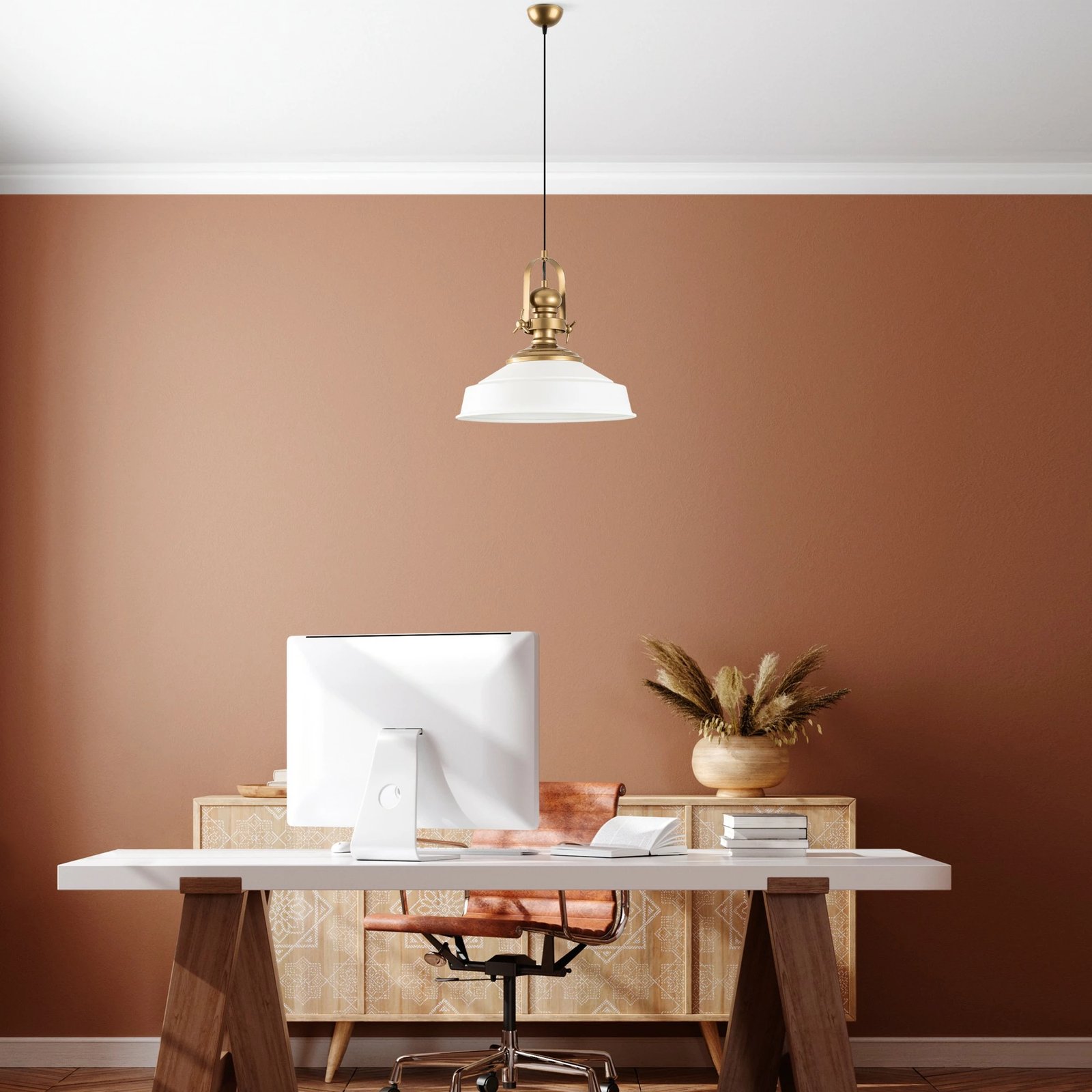 Llambë tavani Opviq, Craft - 13982, metalike, e bardhë