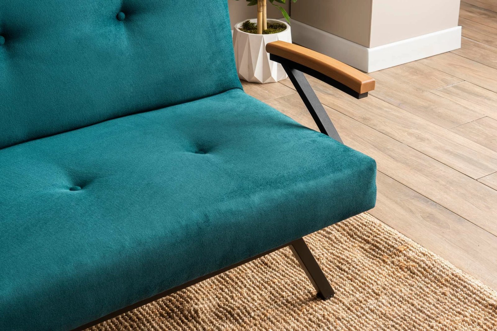 Divan-krevat 3 vende, Atelier del Sofa, ngjyrë jeshile petrol, Zven