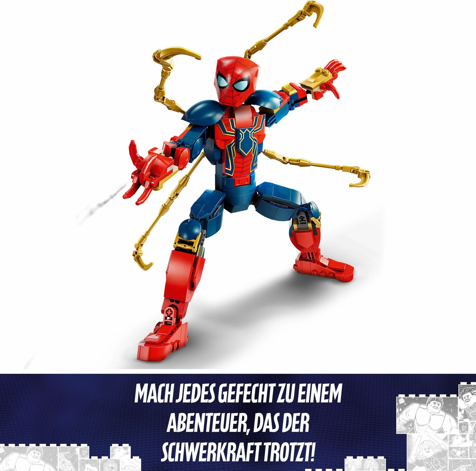 Set ndërtimi LEGO Iron Spider-Man 76298, 303 pjesë, shumëngjyrësh Set ndërtimi LEGO Iron Spider-Man 76298, 303 pjesë, shumëngjyrësh