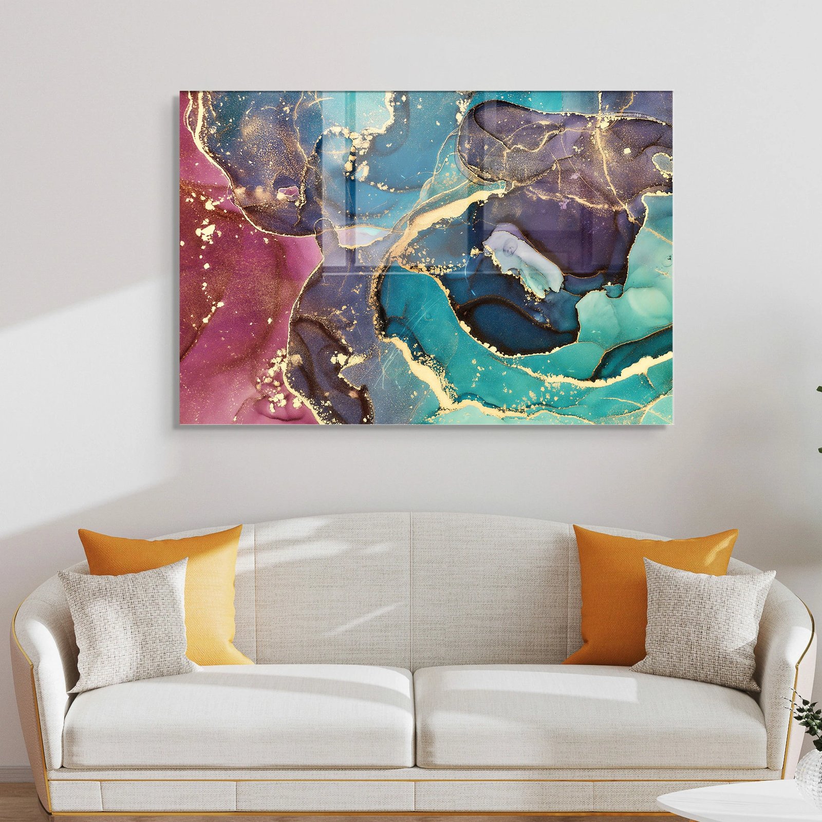 Pikturë dekorative prej xhami të temperuar, shumëngjyrëshe, Wallity 2077, 50x70cm