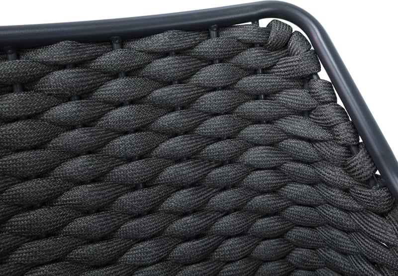 Karrige me krahë Ortegia, alumini, ngjyrë antracit, 57x62x82cm