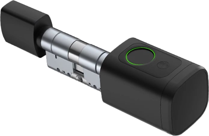 Cilindër bravë digjital Avatto SDL-V1-B60 60 mm, Bluetooth/ZigBee, Tuya, set me 2 karta dhe 2 çelësa, argjendtë