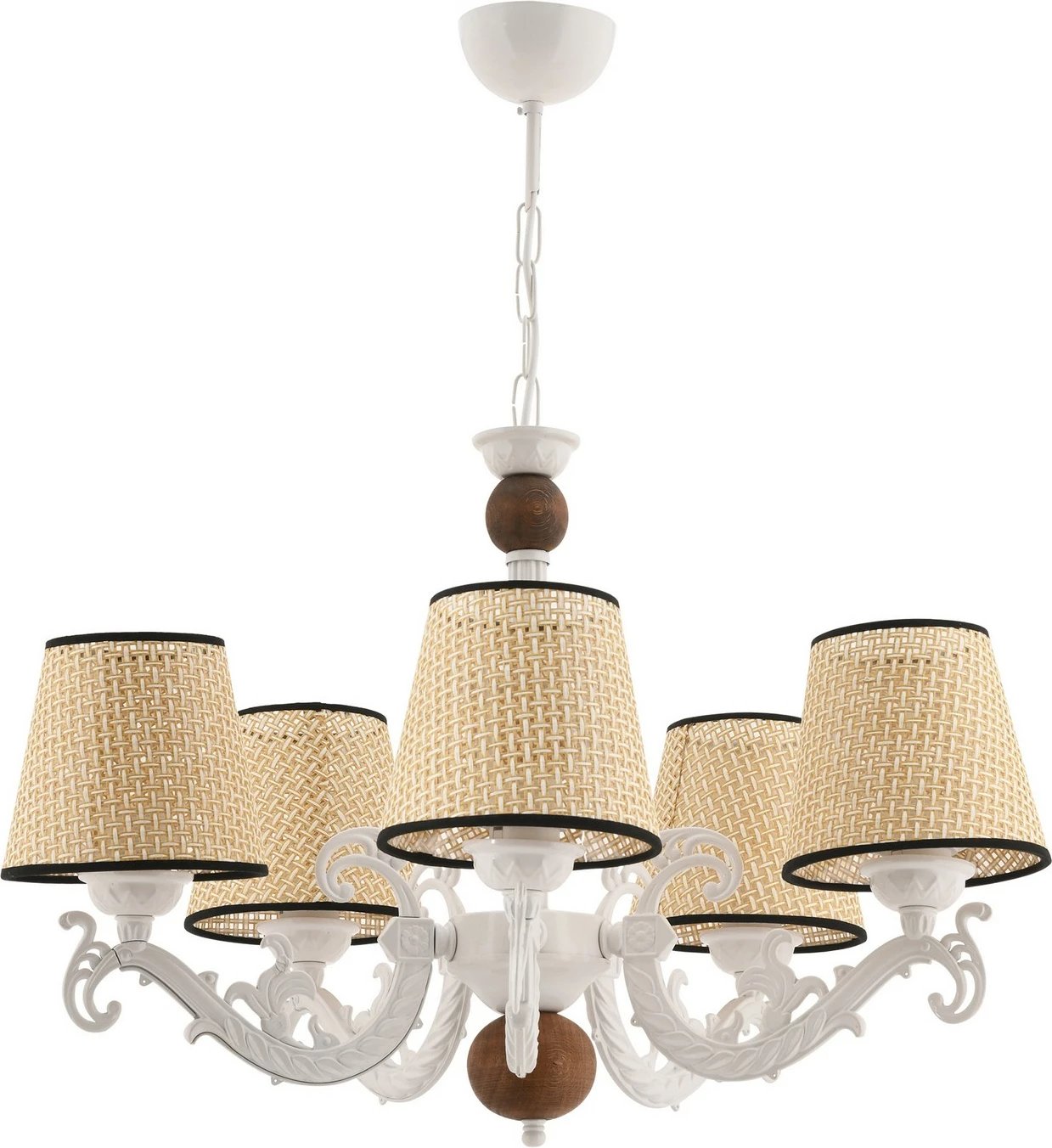 Llambë tavani Opviq Fiona, dru koral, e bardhë, krem