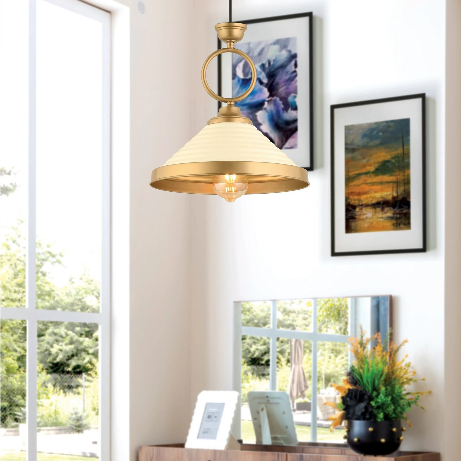 Llambë tavani Opviq, e bardhë, YM-6 Llambë tavani Opviq, e bardhë, YM-6