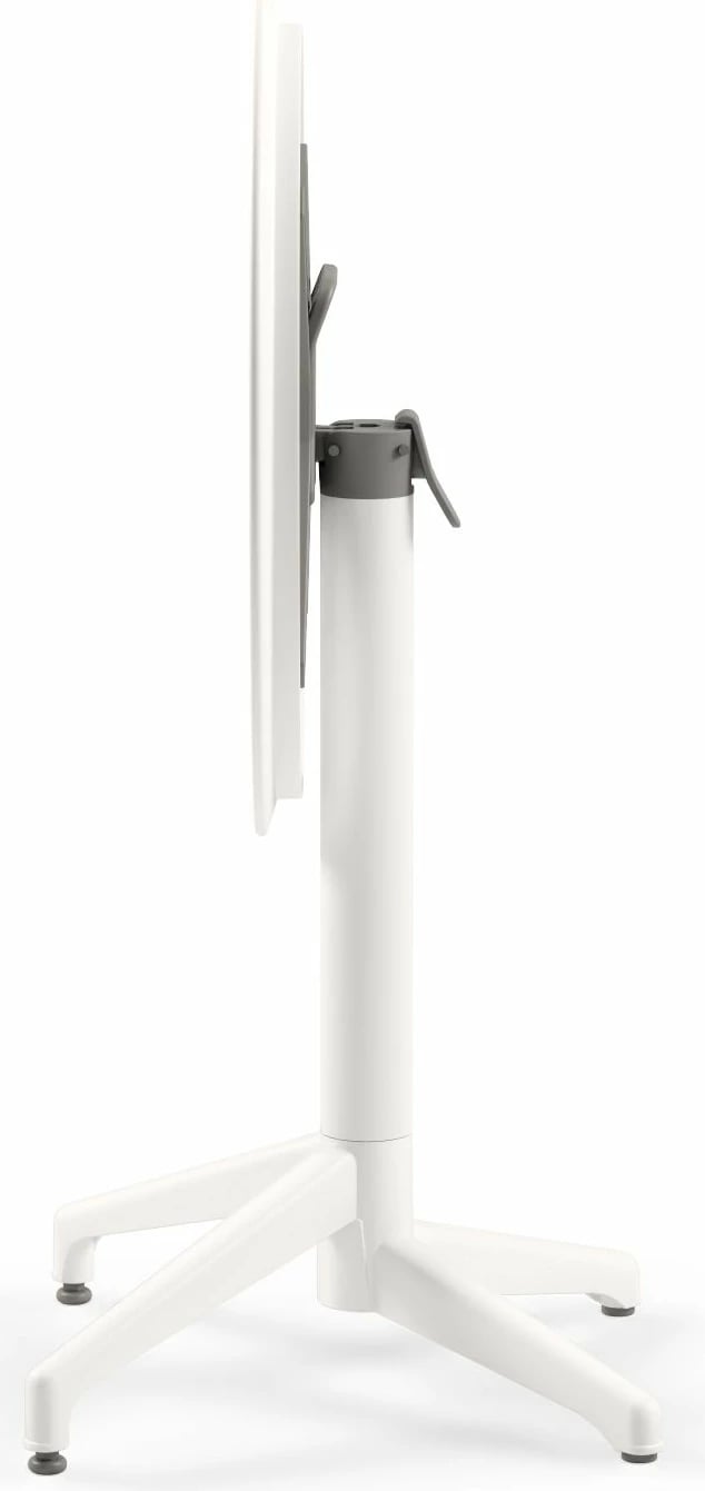 Tavolinë palosëse, Skye Decor, Moon, Ø60, e bardhë fildishi