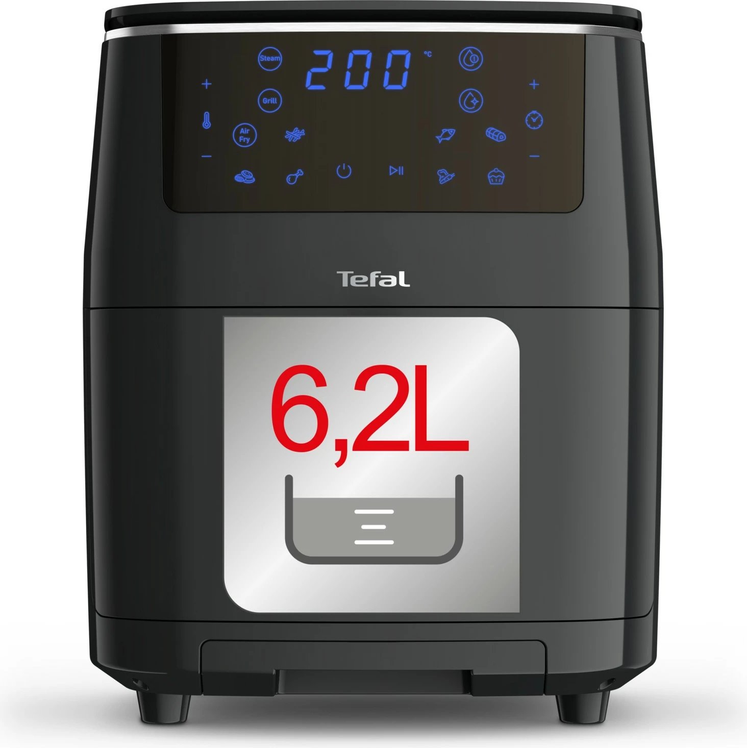 Fritezë ajri Tefal Easy Fry Grill & Steam FW2018, 1.6 kg, e zezë