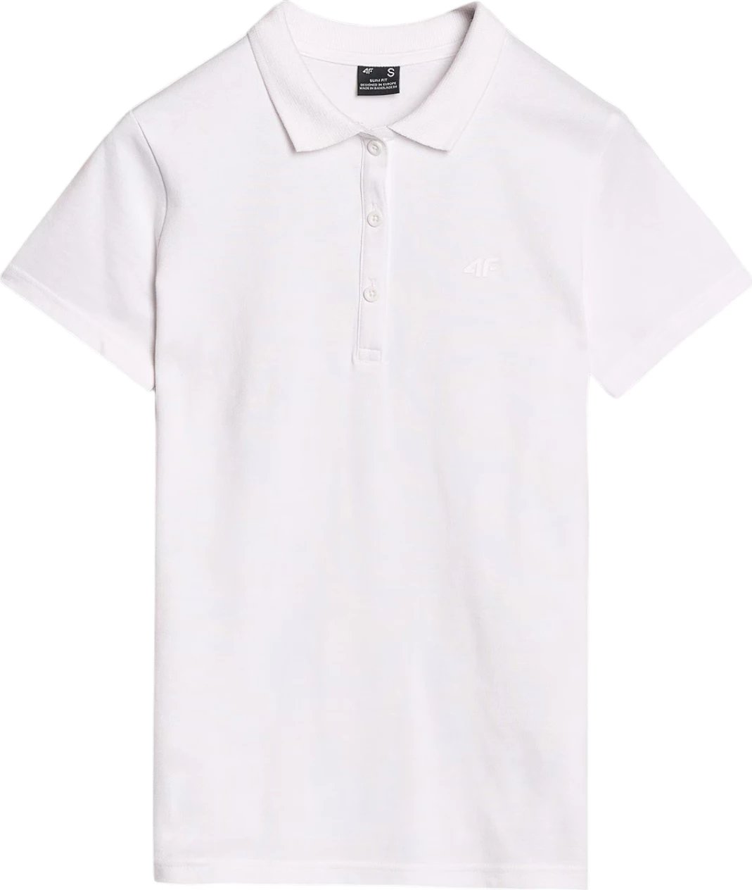 Maicë polo për femra 4F, e bardhë