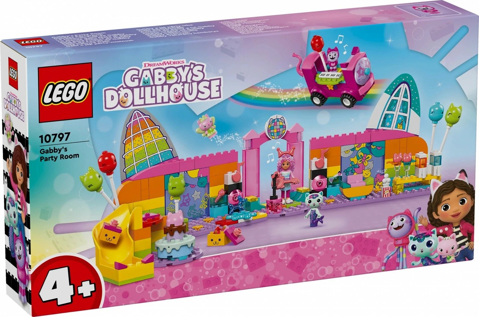 Set lodrash LEGO Gabby's Dollhouse 10797 Gabi Ballroom, 252 pjesë, shumëngjyrëshe