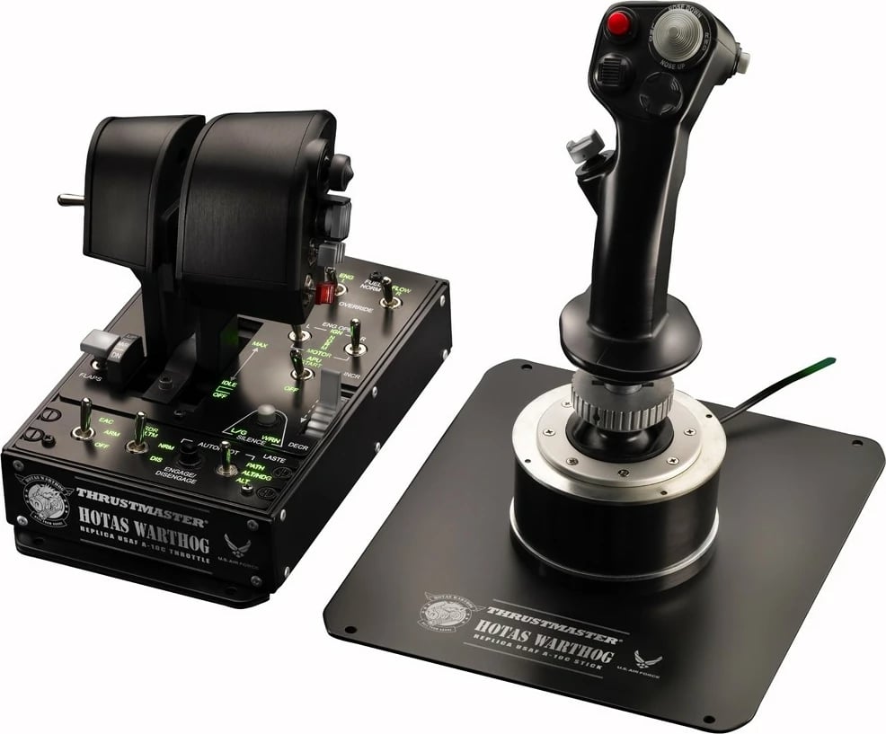 Joystick Thrustmaster Hotas Warthog për gaming, i zi