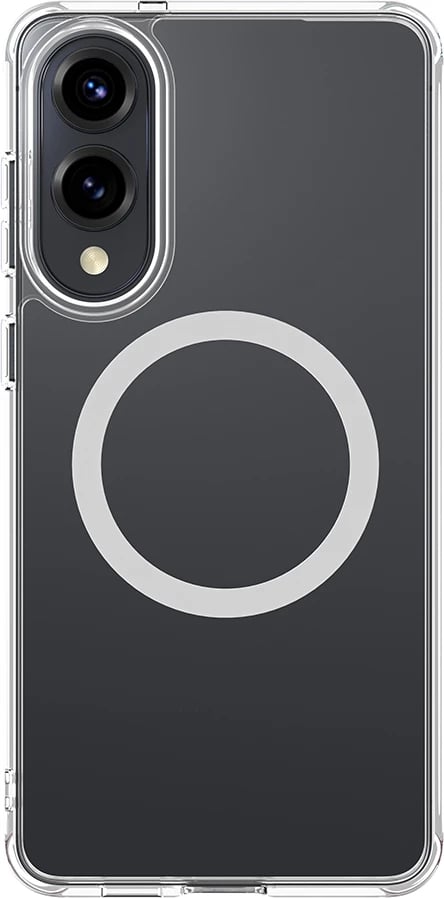 Mbështjellës AmazingThing Minimal Mag me unazë magnetike për Samsung Galaxy S25 Edge, Transparent