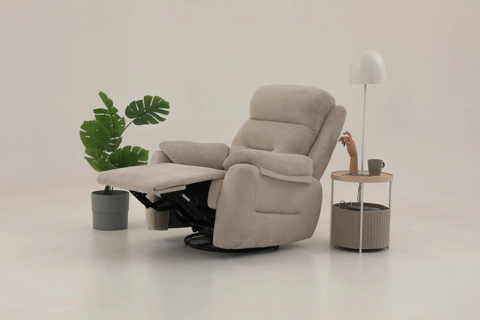 Recliner Comfort manuel, krem, Atelier del Sofa