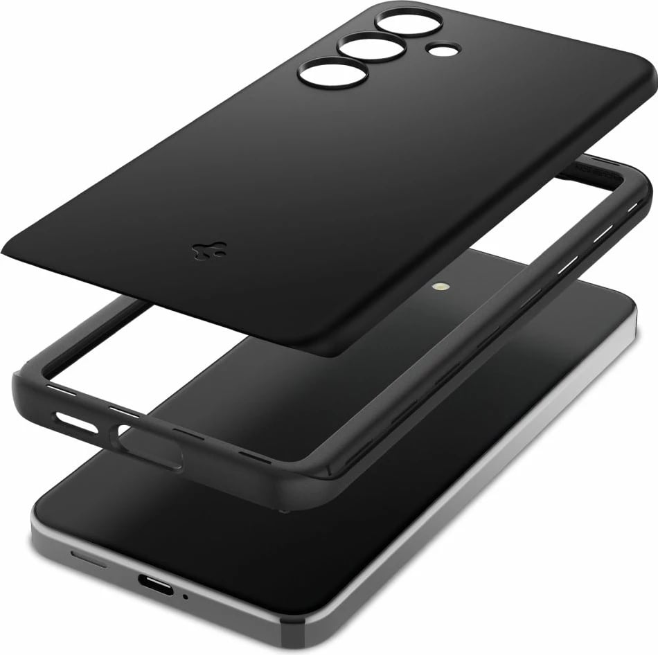 Mbështjellës Spigen Thin Fit për Samsung Galaxy S24, i zi