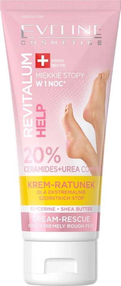Krem për këmbë Eveline Cosmetics Revitalum Cream-Repair për femra, 75ml