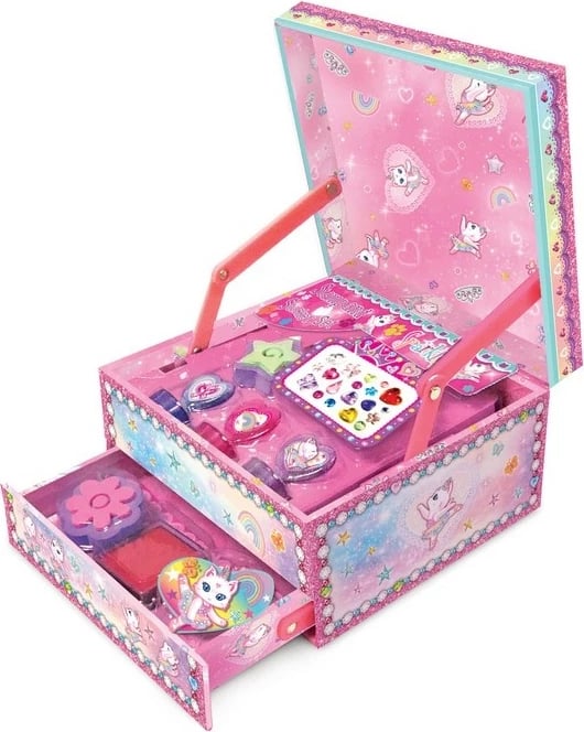 Set stampa Pulio Pecoware Ballet Cat, me kuti dekorative, për vajza