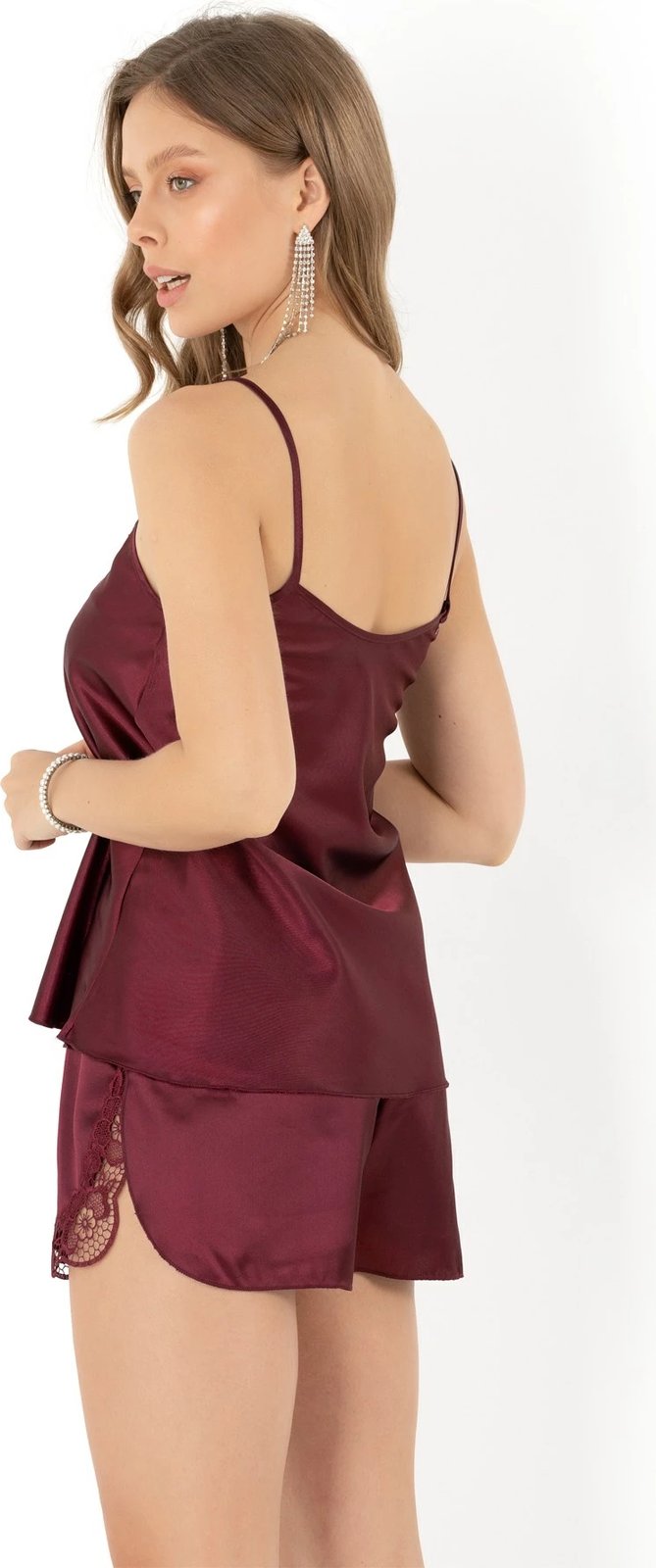 Set pizhamash për gra, ngjyrë magenta, Jumeon, 001-018051054