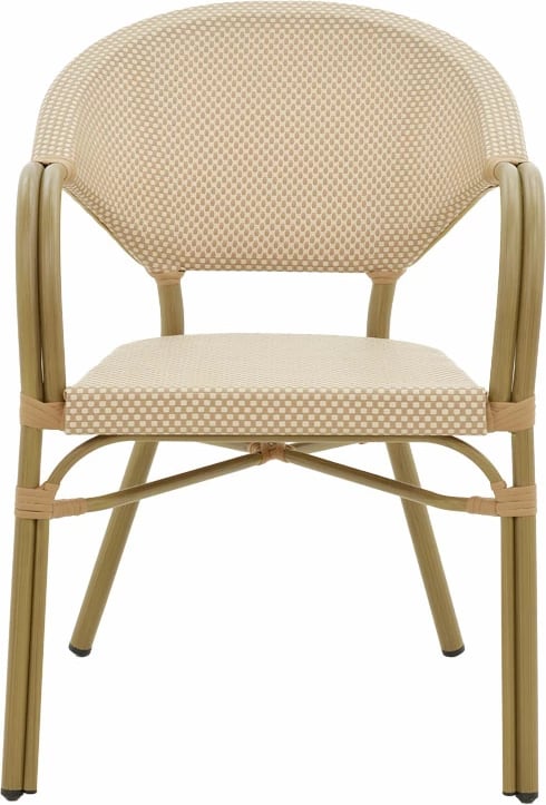 Karrige Elyza alumini natyral-bezhë tekstilene 57x62x84cm