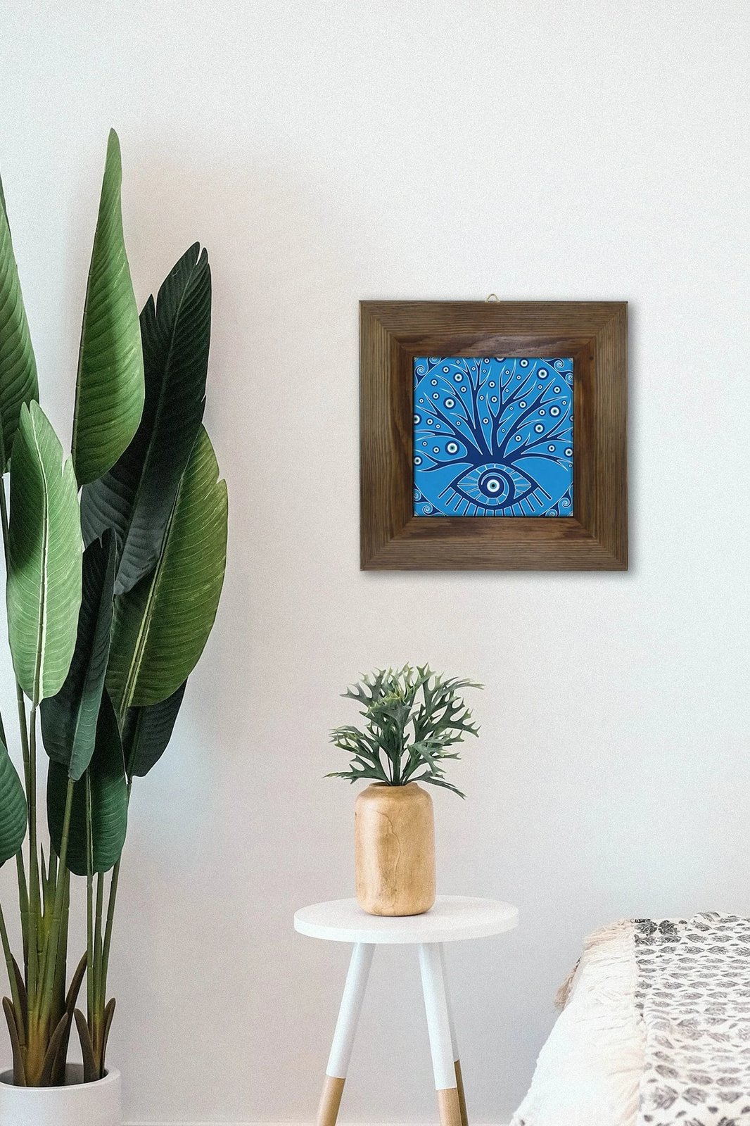 Pikturë dekorative me kornizë, Wallity, Artvessakaro42, shumëngjyrëshe, 15.5x15.5cm