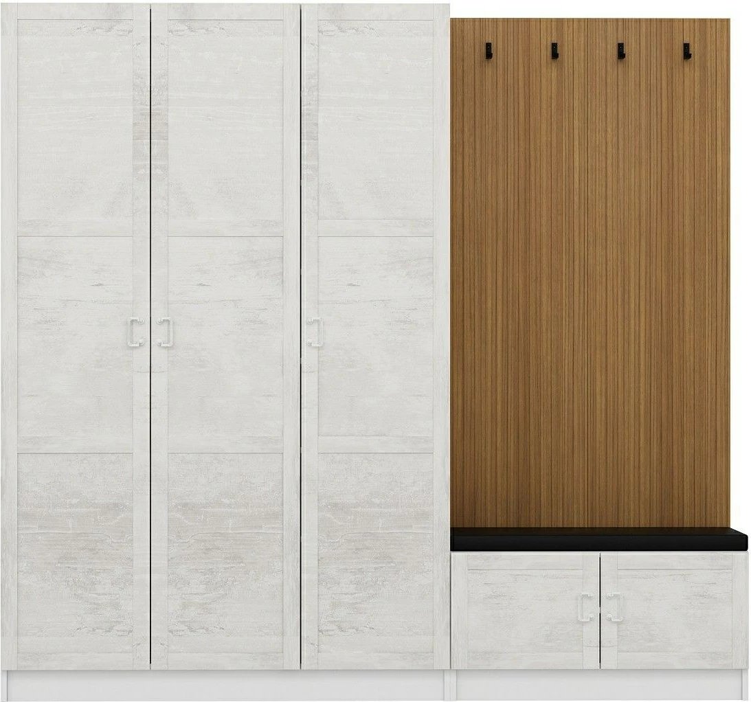 Stendë korridori Skye Decor, Noah, e bardhë, 225x210x35cm