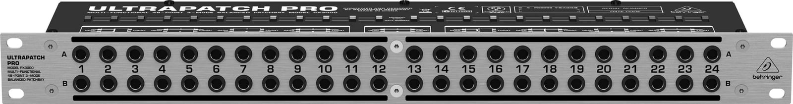 Panel patch Behringer PX3000, Gri Panel patch Behringer PX3000, Gri
