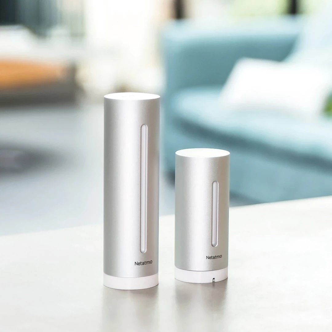Stacion moti digjital Netatmo NWS01-EC, Alumini, Wi-Fi