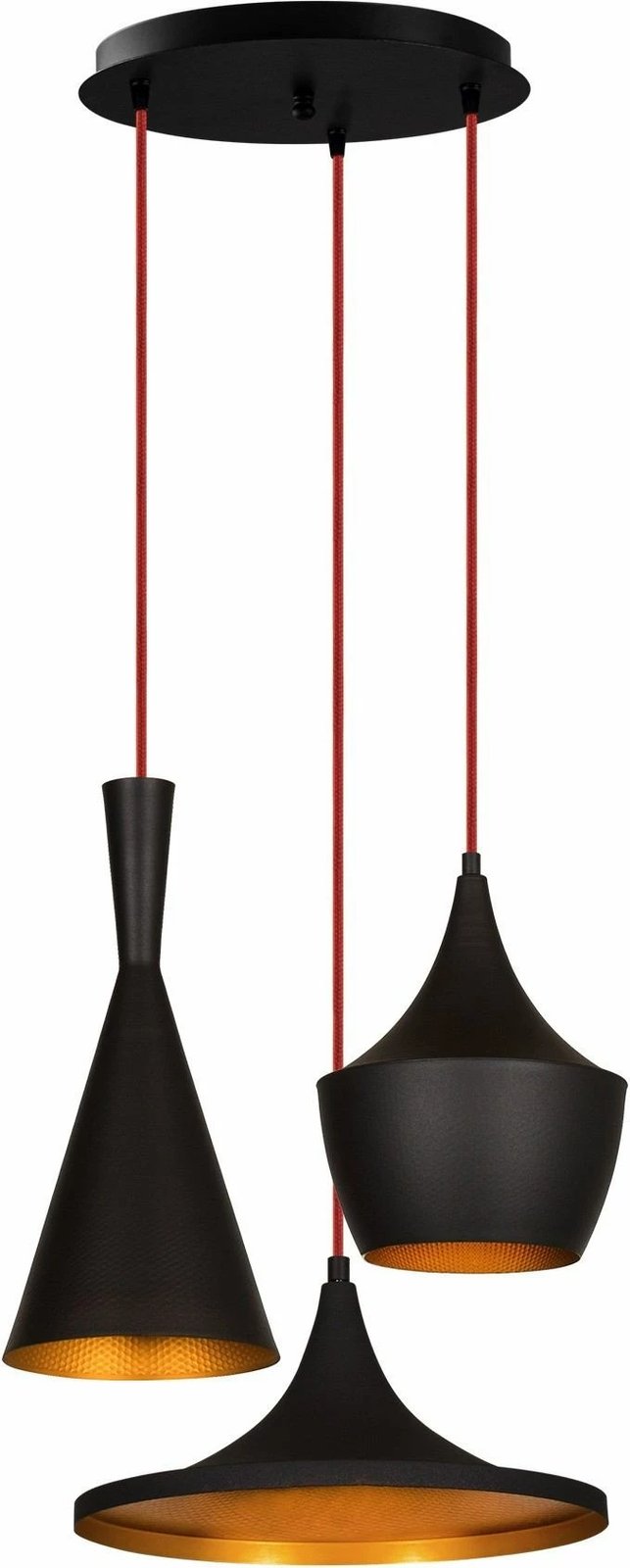 Llambadar modern Opviq, Elmas - 3556, ngjyrë e zezë dhe ari