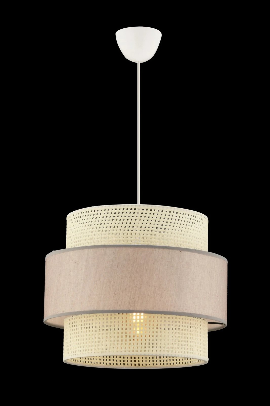 Llambë tavani Opviq, model Cascade, e bardhë dhe bezhë Llambë tavani Opviq, model Cascade, e bardhë dhe bezhë