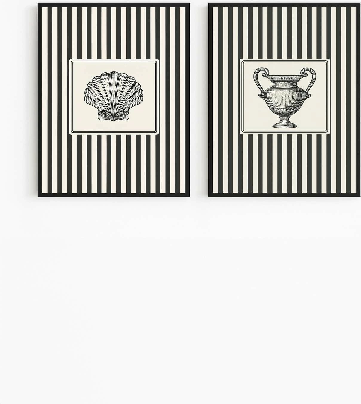 Pikturë dekorative me kornizë MDF (2 copë), Wallity, Czgl4, 50x70cm