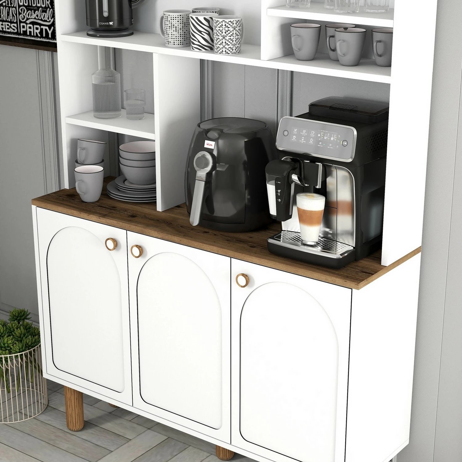 Dollap për kafe, Skye Decor, Bohem 860, i bardhë