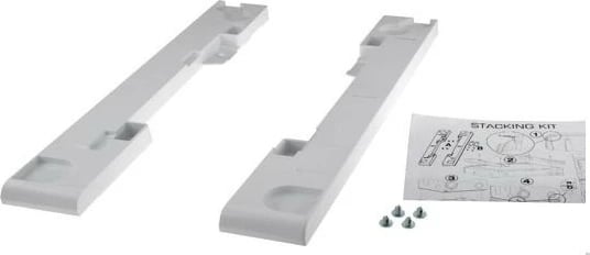 Komplet lidhës Candy WSK-1101/2 STD FM për lavatriçe dhe tharëse, Bardhë
