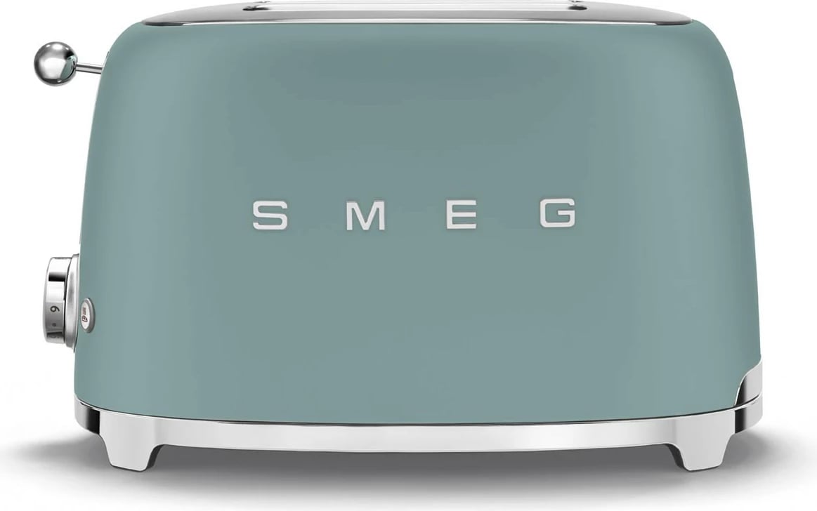 Tostues SMEG TSF01EGMEU, 2 feta, 950W, smaragd i gjelbër mat