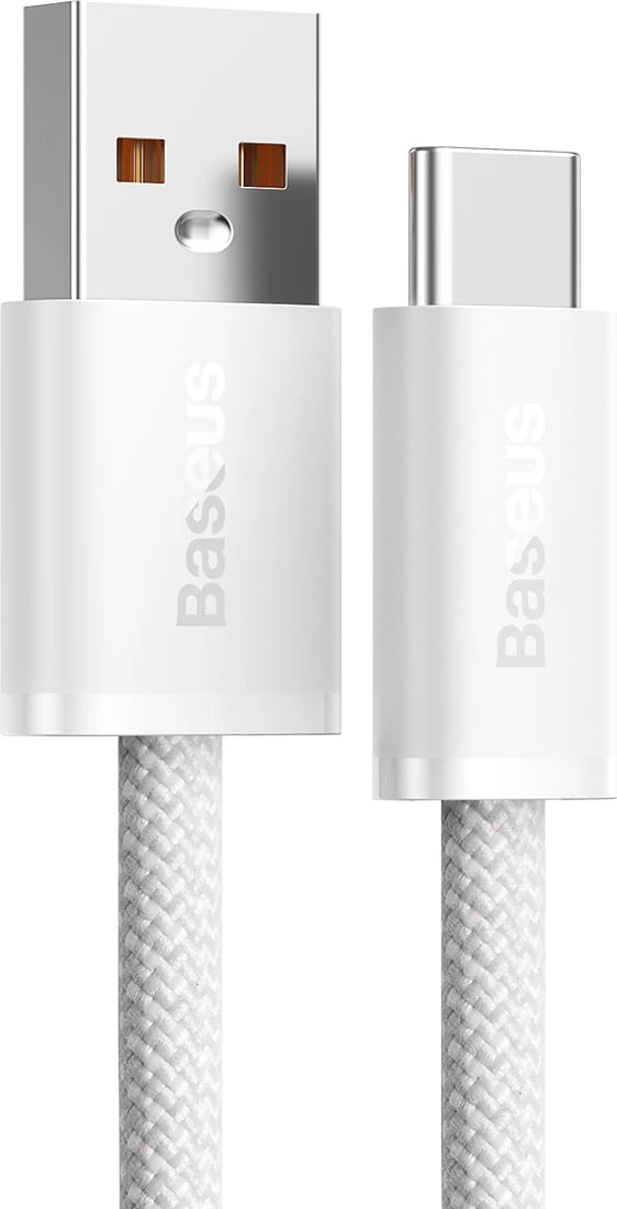 Kabllo Baseus Dynamic Series USB-A në USB-C, 2m, 100W, Bardhë