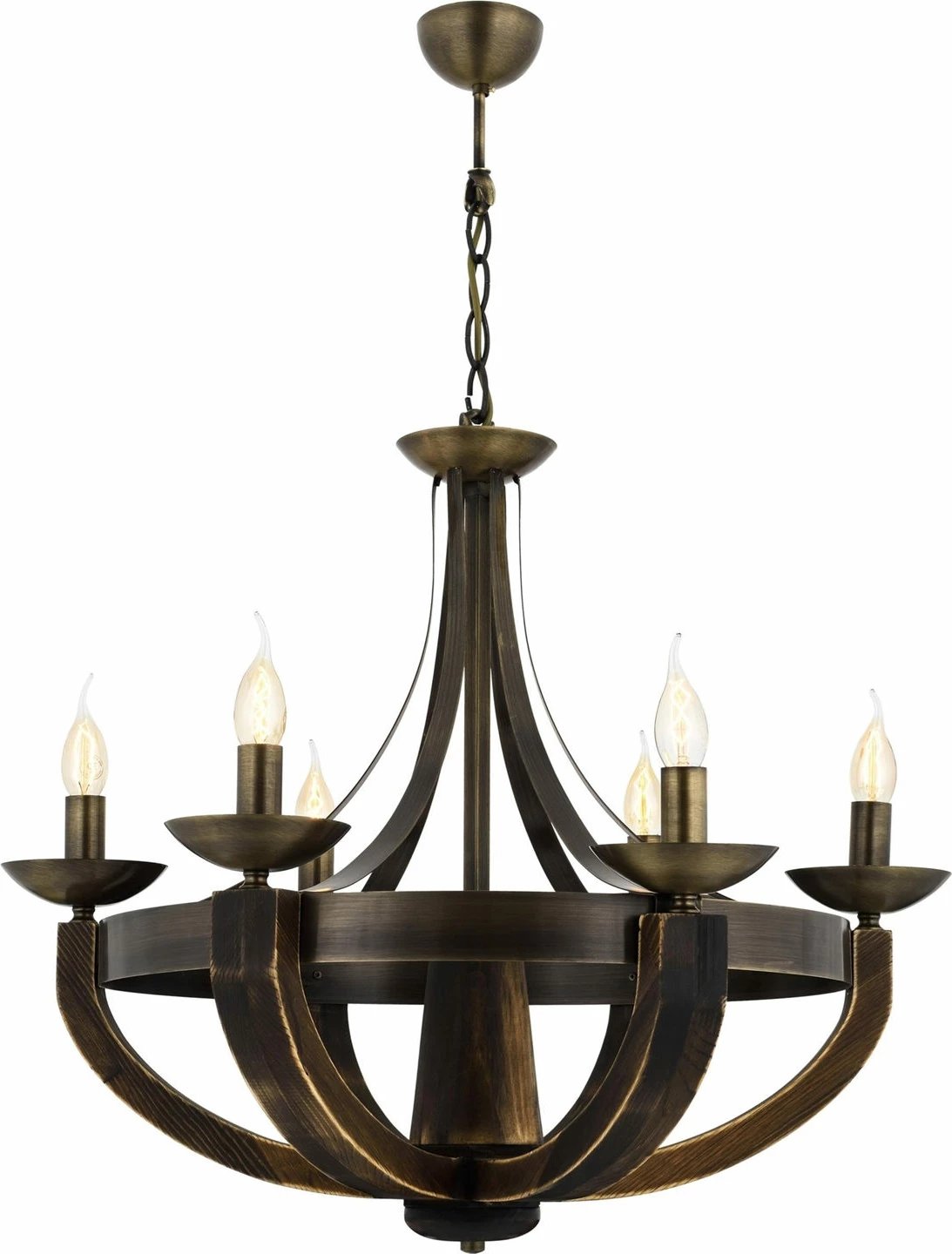 Llambadar druri Opviq, AV-1644-6E, vintage, 90x70cm