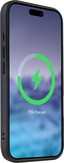 Mbështjellës CRONG Hybrid Frost MAG për iPhone 16, 6.1", MagSafe, Polikarbon, Zi