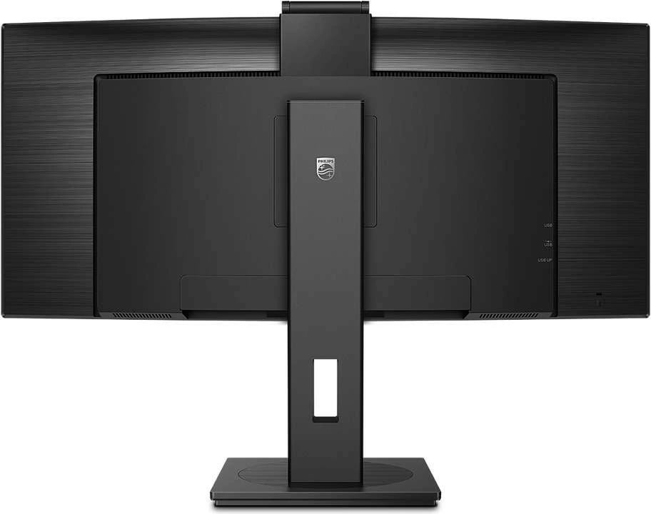Monitor Philips 346P1CRH/00, 34 inç, VA Curved, 3440x1440, USB-C, Kamerë, E zezë