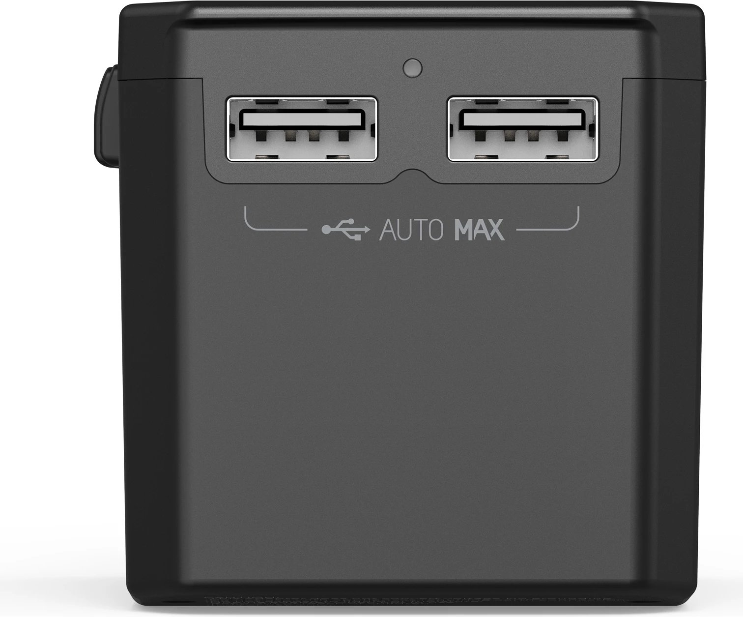 Karikues udhëtimi Choetech PD6045, 45W, 2x USB-C, 2x USB-A, GaN, 4 priza, zi