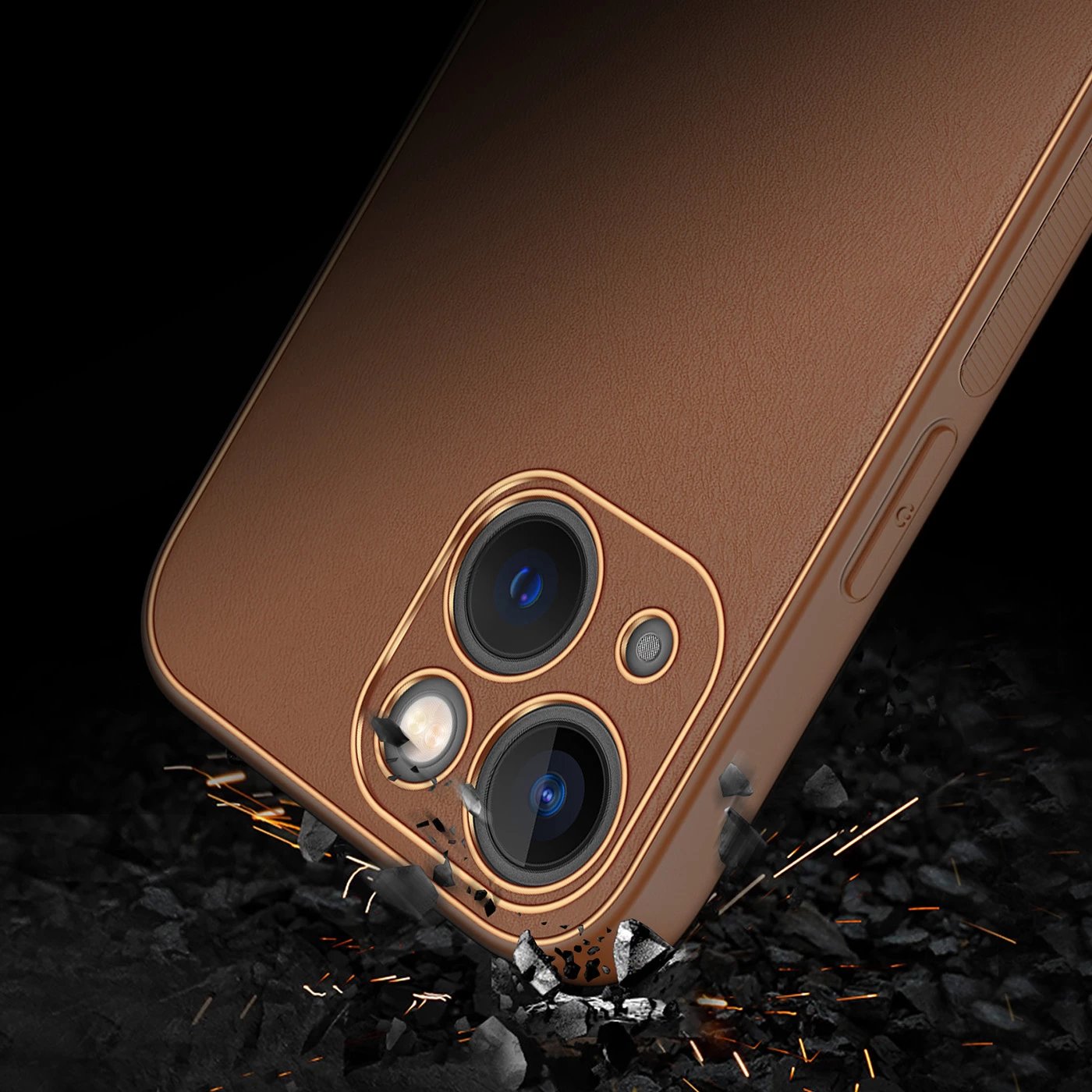 Mbështjellës Dux Ducis Yolo për iPhone 14 Plus, Kafe