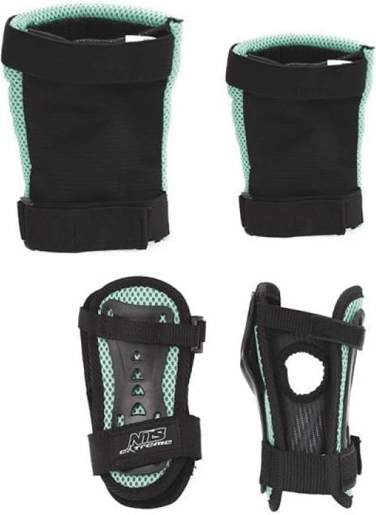 Set i Mbrojtësve Nils Extreme në ngjyrë të zezë dhe mentë H706 rL