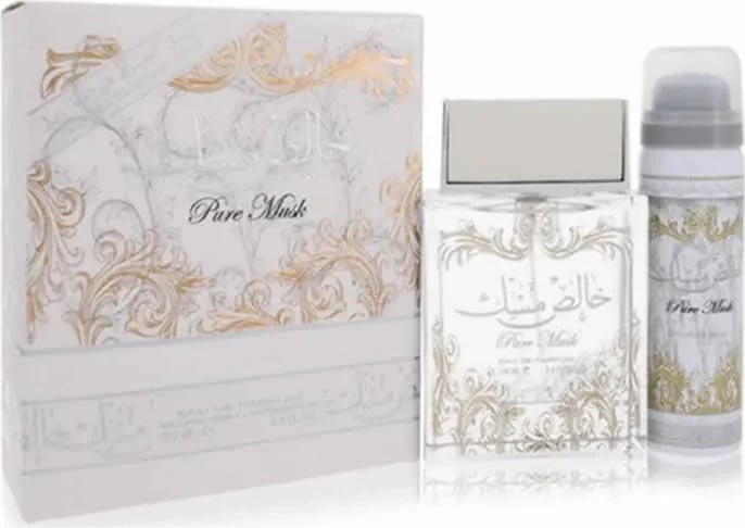 Eau de Parfum për meshkuj Lattafa Pure Musk 100ml + Deo Roll-On 50ml