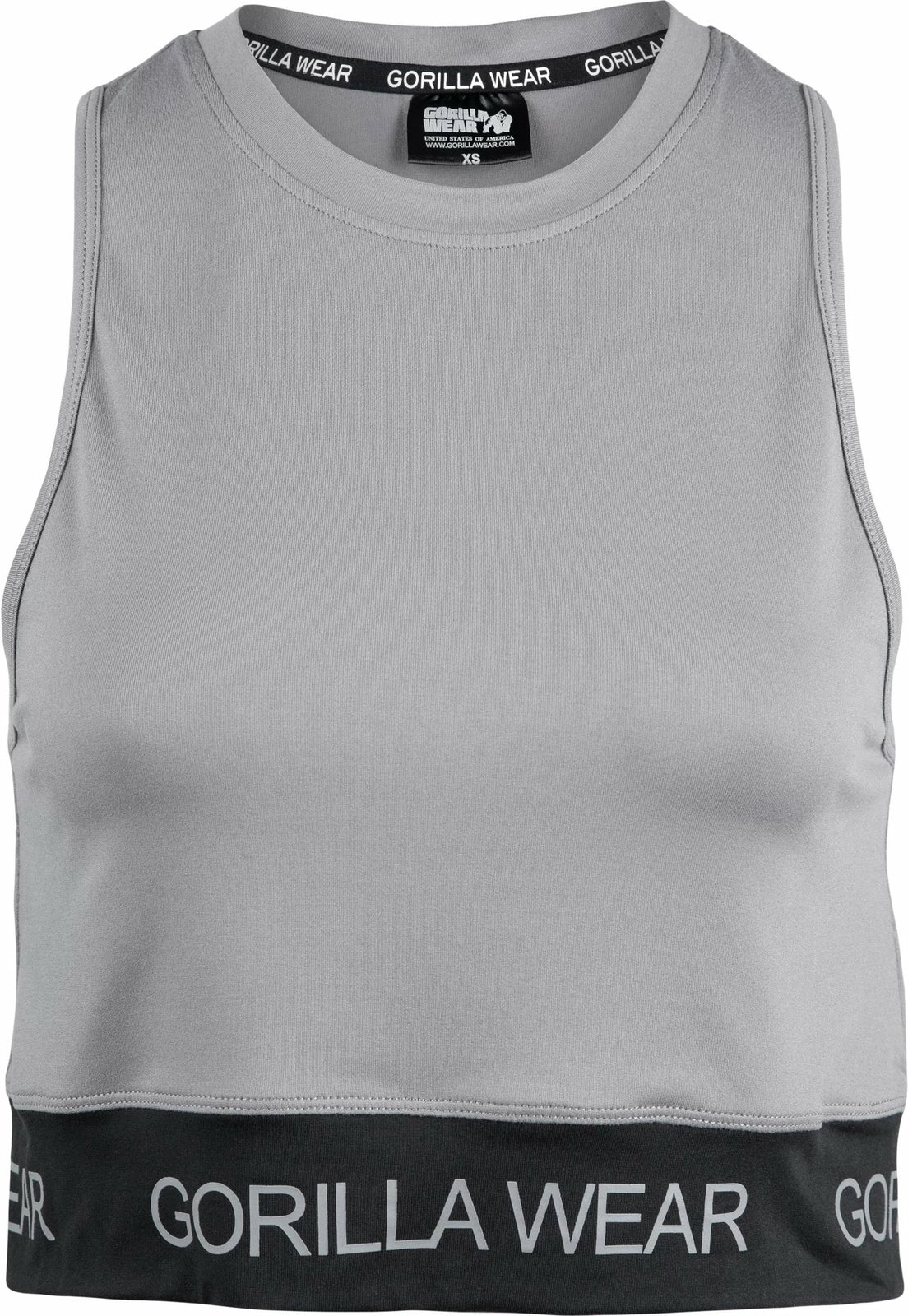 Colby Cropped Tank Top - Gray