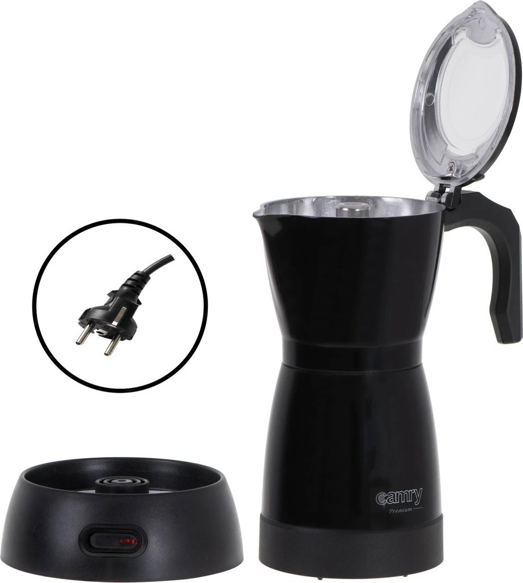 Aparat elektrik për kafe moka Camry CR 4415B, 300 ml, i zi