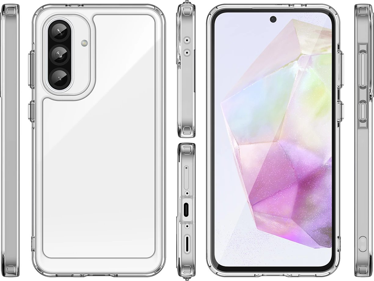Mbështjellës Hurtel Outer Space Case për Samsung Galaxy A56, Transparent