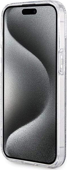 Mbështjellës Guess IML GCube MagSafe për iPhone 15 Plus / 14 Plus, i zi